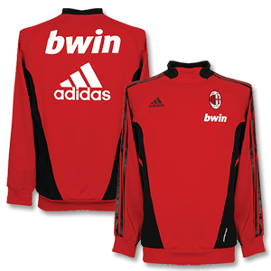 Adidas 08-09 AC Milan Training Top L/S - Red *Import