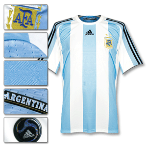 Adidas 08-09 Argentina Home Shirt - Boys