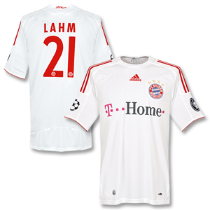 08-09 Bayern Munich C/L Shirt + Lahm No.21