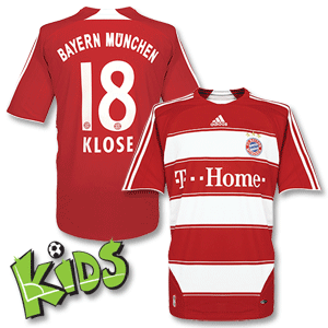 08-09 Bayern Munich Home Shirt Boys + Klose 18