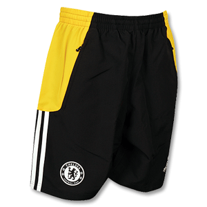 Adidas 08-09 Chelsea Champions League Woven Shorts - Black/Yellow