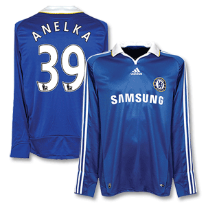 Adidas 08-09 Chelsea Home L/S Shirt   Anelka 39