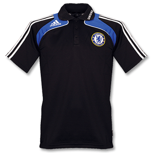 08-09 Chelsea Polo Shirt - Black/White