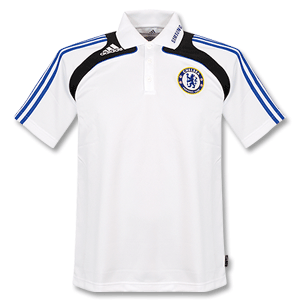 08-09 Chelsea Polo Shirt - White/Royal