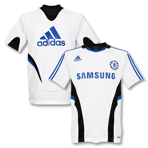 08-09 Chelsea Training Shirt - White/Black