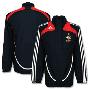 Adidas 08-09 France All Weather Jacket - Navy/Red