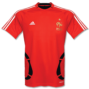 08-09 France Training Jersey - Red