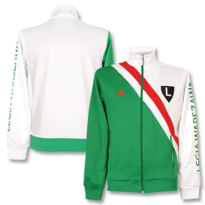 Adidas 08-09 Legia Warsaw Tracktop - Green/White/Red