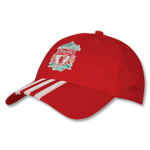 08-09 Liverpool 3 Stripe Cap - Red
