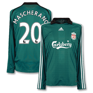 Adidas 08-09 Liverpool 3rd L/S Shirt   Mascherano 20