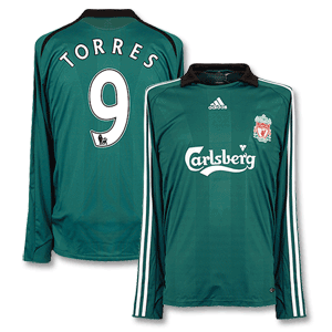 Adidas 08-09 Liverpool 3rd L/S Shirt   Torres 9