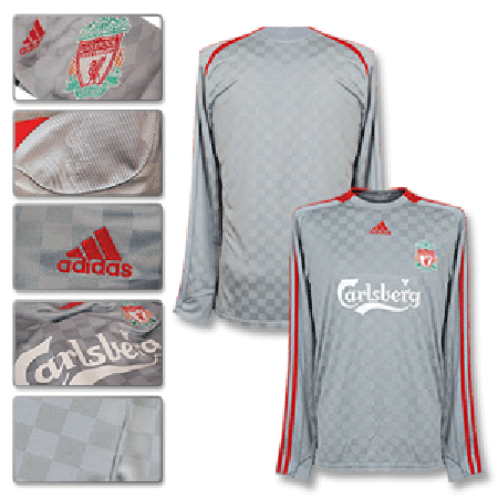 Adidas 08-09 Liverpool Away L/S Shirt