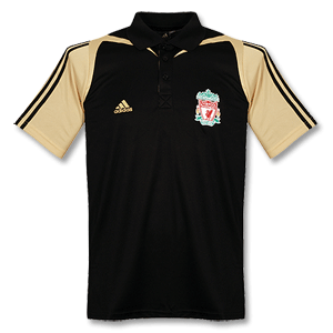 08-09 Liverpool C/L Polo Black/Gold