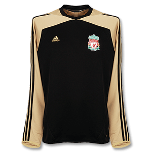08-09 Liverpool C/L Sweat Top Black/Gold