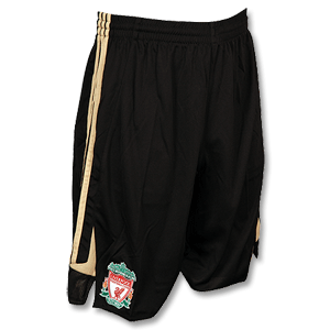 08-09 Liverpool C/L Training Shorts - Black/Gold