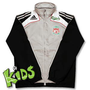 Adidas 08-09 Liverpool Presentation Jacket - Boys - Black/Grey