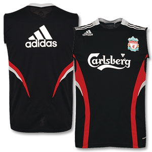 Adidas 08-09 Liverpool Sleeveless Shirt - Black/Red