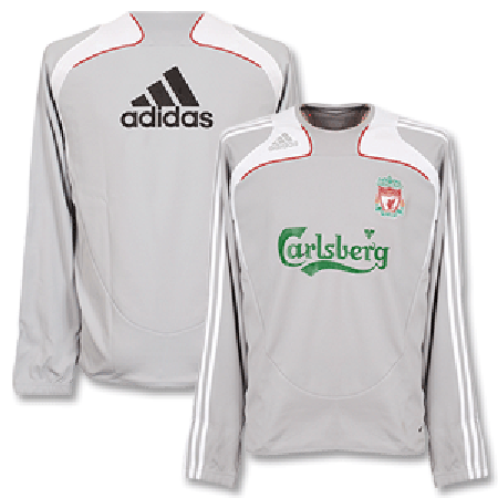 Adidas 08-09 Liverpool Sweat Top - Grey
