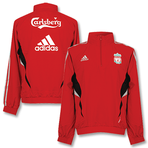 08-09 Liverpool Windbreaker - Red/Grey