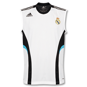 Adidas 08-09 Real Madrid Sleeveless Shirt - White