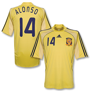 Adidas 08-09 Spain Away Shirt   Alonso 14