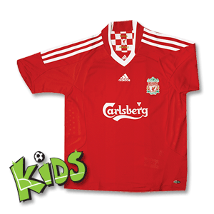 Adidas 08-10 Liverpool Home Boys shirt FREE El Nino T-shirt