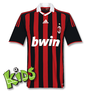 Adidas 09-10 AC Milan Home Shirt - Boys