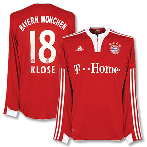 Adidas 09-10 Bayern Munich Home L/S Shirt   Klose 18