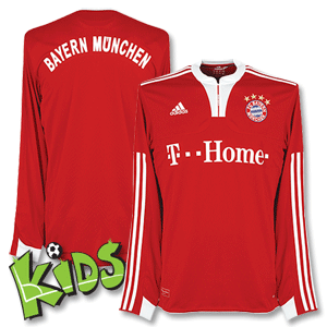 09-10 Bayern Munich Home L/S Shirt Boys