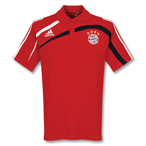 09-10 Bayern Munich Polo Shirt - red