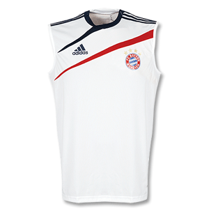 09-10 Bayern Munich Sleeveless Shirt - White