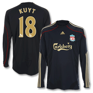 Adidas 09-10 Liverpool Away L/S Shirt   Kuyt 18