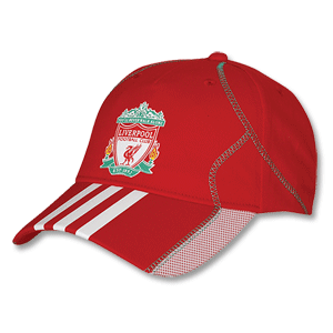 09-10 Liverpool Home 3 Stripes Cap - Red