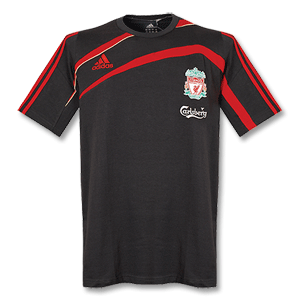 Adidas 09-10 Liverpool T-Shirt - Grey
