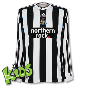 Adidas 09-10 Newcastle Home L/S Shirt - Boys