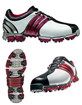 adidas 09 Tour 360 3.0 Golf Shoe White/Black/Red