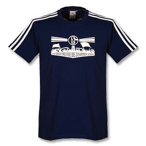Adidas 10-11 Schalke 04 Cotton T-Shirt - navy