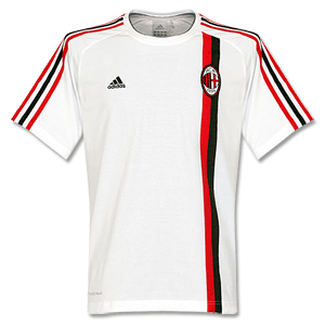 Adidas 11-12 AC Milan Cotton T-Shirt - White