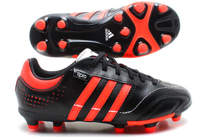 Adidas 11 Nova TRX FG Kids Football Boots Black/Infra Red