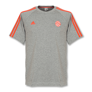 Adidas 12-13 Bayern Munich T-Shirt - Grey/Orange
