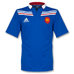 Adidas 12-13 France Home Rugby Shirt