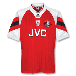 1993 Arsenal Home Shirt + FA Cup Final Emb -