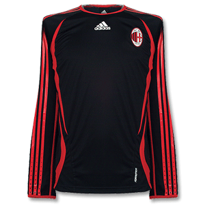 Adidas 2007 AC Milan L/S Training Jersey - Black