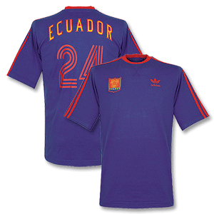 Adidas 2007 Ecuador Retro Tee - Royal