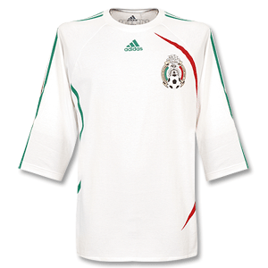 2008 Mexico Away 3/4 Sleeve Tee - White