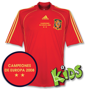 Adidas 2008 Spain European Champions Shirt - Boys