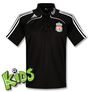 Adidas 2009 Liverpool Polo Shirt - Boys - Black