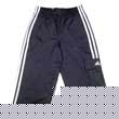 Adidas 3 Stripe woven 3/4 cargo pant - Dark Navy/White