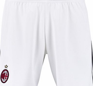 Adidas AC Milan Home Shorts 2015/16 - Kids White S11846