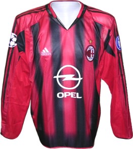 Adidas AC Milan L/S home CL shirt 04/05